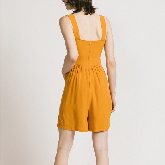 NWT - Allison Wonderland Amalfi Romper - Saffron - Picture 4 of 4